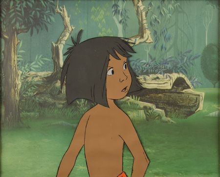 Lot #912 Mowgli production cel from The Jungle Book Production Cel - Image 1