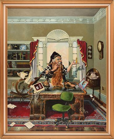 Lot #984 Dean Morrissey Oil Painting - Image 1