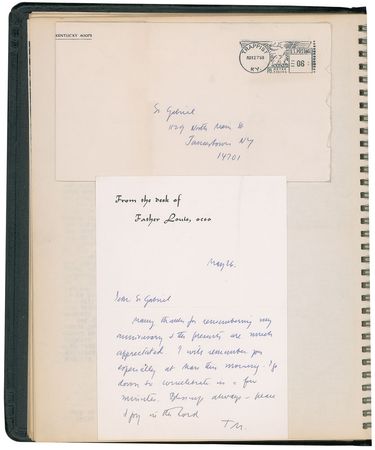 Lot #171 Thomas Merton: Collection of correspondence from Merton, leading up to his mysterious death in 1968 - Image 2