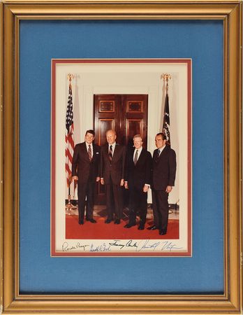 Lot #51 Four Presidents Signed Photograph - Image 2
