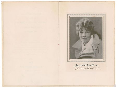 Lot #305 Amelia Earhart: In celebration of Earhart's Transatlantic solo flight of 1932 - Image 1