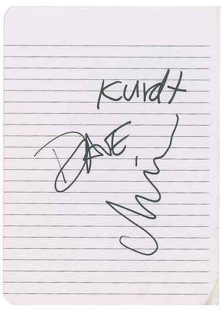 Lot #497 Nirvana Signatures - Image 1