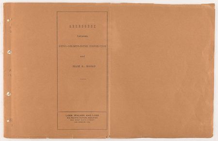 Lot #668 Wizard of Oz: Frank Morgan Signed Document - Image 2