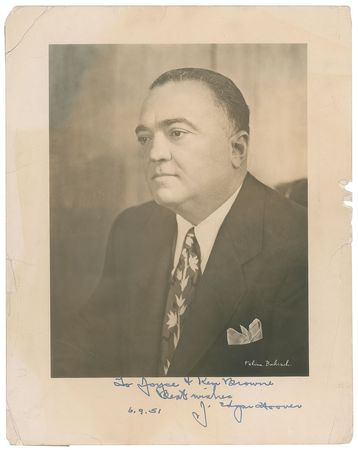 Lot #268 J. Edgar Hoover - Image 1