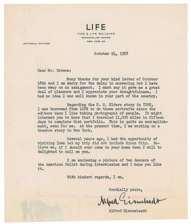 Lot #389 Alfred Eisenstaedt: 