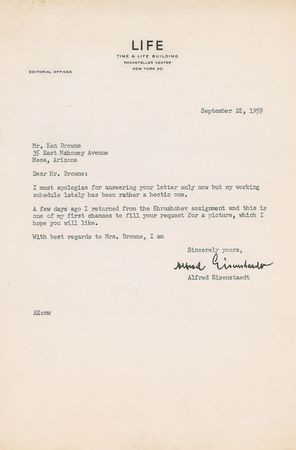 Lot #389 Alfred Eisenstaedt: 