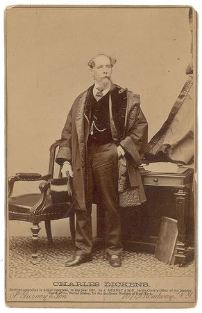 Lot #431. Charles Dickens Cabinet Photograph