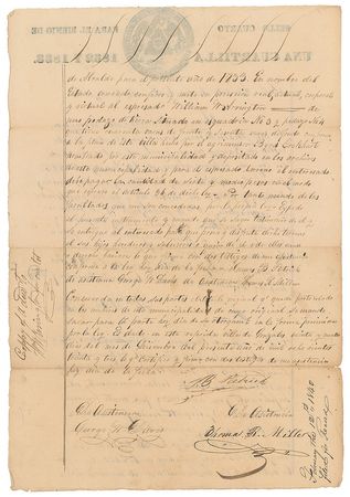Lot #297 Alamo: Thomas R. Miller Signed Document - Image 2
