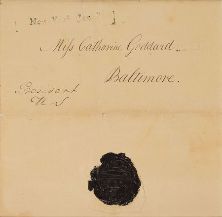 Lot #1 George Washington: Washington-franked reply to Baltimoreâ€™s female postmaster, unceremoniously removed from office due to her sex - Image 2
