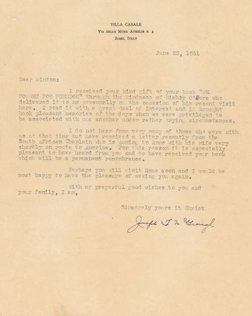 Lot #34 Harry S. Truman: Two months after firing MacArthur: 