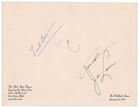 Lot #315 Apollo 8 Signed Folder - Image 1