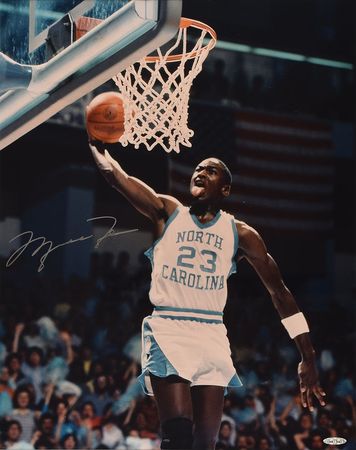 Lot #706 Michael Jordan Signed Photograph - Image 1