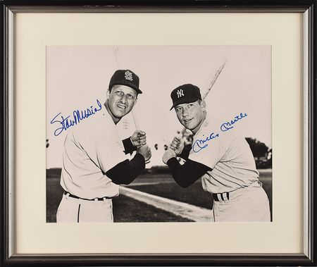 Lot #710 Mickey Mantle and Stan Musial Signed Photograph - Image 2