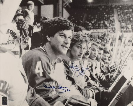 Lot #702 Wayne Gretzky and Bobby Orr Signed Photograph - Image 1