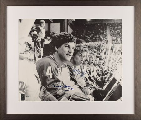 Lot #702 Wayne Gretzky and Bobby Orr Signed Photograph - Image 2