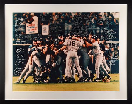 Lot #679 NY Yankees: 1998: Huge oversized '98 World Series celebration photograph, highlighted by Jeter, Rivera, Torre, and Pettitte - Image 2