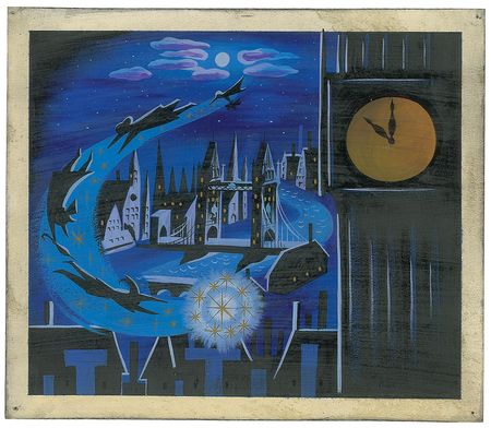 Lot #884 Mary Blair concept painting of Peter Pan,