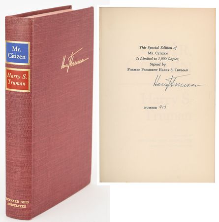 Lot #123 Harry S. Truman Book - Image 1