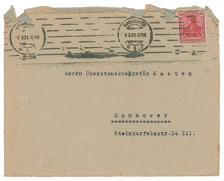 Lot #290 Paul von Hindenburg Handwritten Letter Signed - Image 2