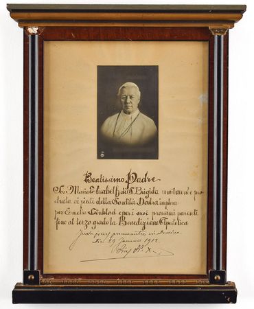 Lot #239 Pope Pius X Signed Photograph - Image 1