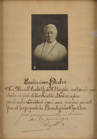 Lot #239 Pope Pius X Signed Photograph - Image 2