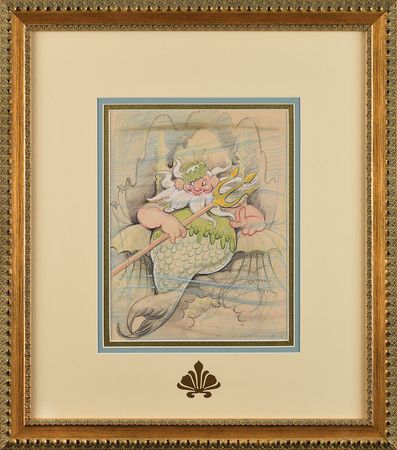 Lot #819 King Neptune concept drawing from King Neptune: Wonderful Horvath concept artwork of King Neptune - Image 2