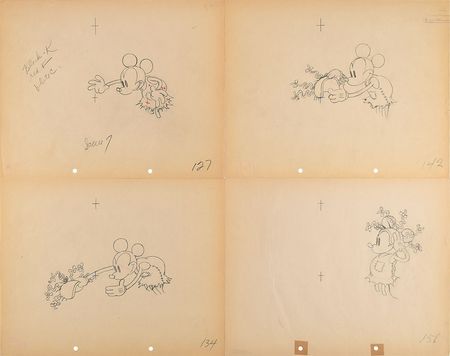 Lot #787 Mickey Mouse production drawings from Mickey's Mellerdrammer Production Drawings - Image 1