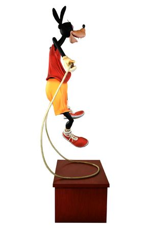 Lot #781 Epcot Wonders of Life Goofy Statue (Jump Rope) and Concept Drawing Statue - Image 8