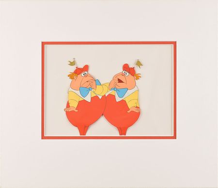 Lot #879 Tweedledum and Tweedledee production cel from Alice in Wonderland Production Cel - Image 2