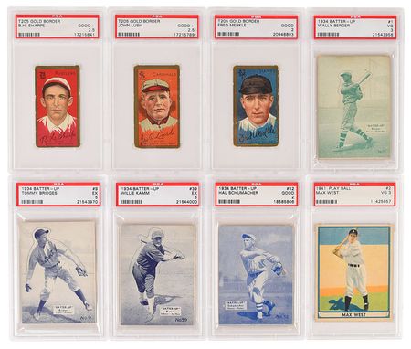 Lot #681 1911-1963 Topps and Others Multi Sport Card Lot with PSA Graded Sports Card - Image 1