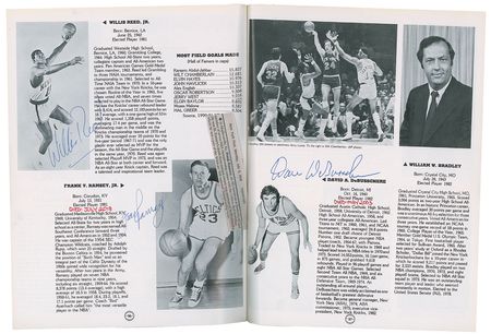 Lot #690 Basketball Hall of Famers Program - Image 2