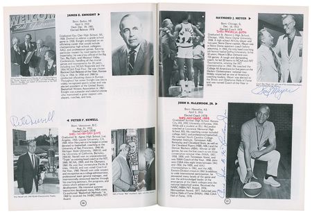 Lot #690 Basketball Hall of Famers Program - Image 3