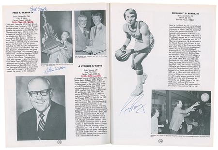 Lot #690 Basketball Hall of Famers Program - Image 4