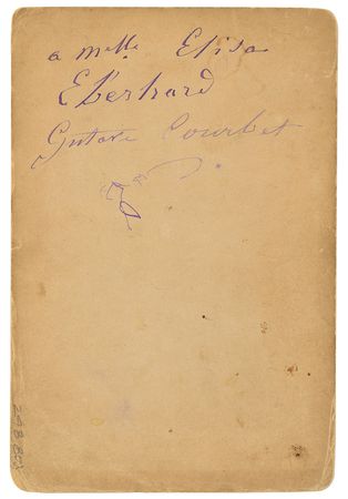 Lot #373 Gustave Courbet Signed Photograph - Image 2