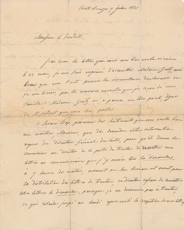 Lot #175 Joseph Bonaparte: To Andrew Jackson on Rebecca Gratz - Image 1