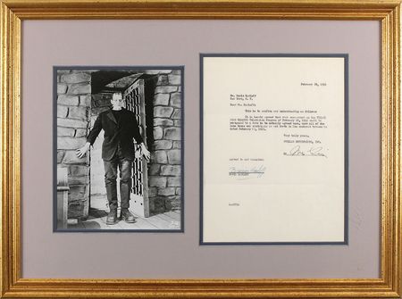 Lot #611 Boris Karloff Signed Document - Image 1
