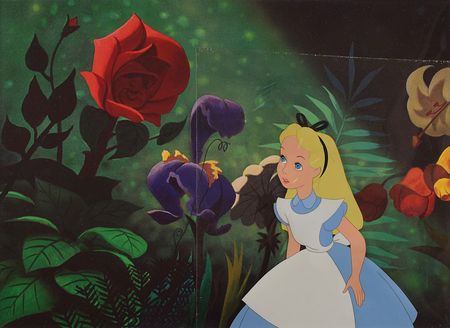 Lot #880 Alice production cel from Alice in Wonderland Production Cel - Image 1