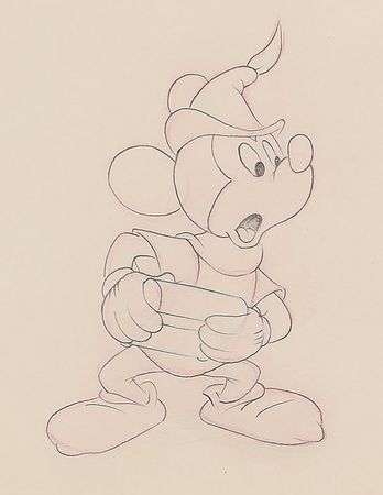 Lot #866 Mickey Mouse production drawing from Fun and Fancy Free Production Drawing - Image 1