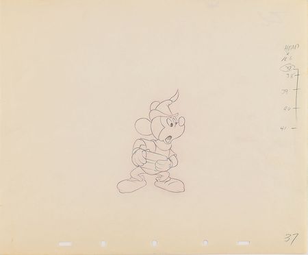 Lot #866 Mickey Mouse production drawing from Fun and Fancy Free Production Drawing - Image 2