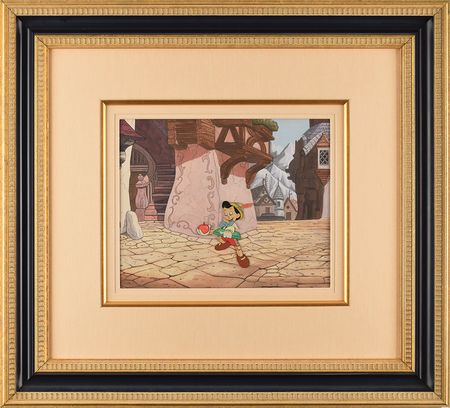 Lot #844 Pinocchio production cel from Pinocchio: Great Courvoisier set-up from Pinocchio - Image 2