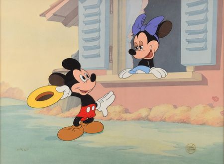 Lot #860 Mickey and Minnie Mouse limited edition cel from The Little Whirlwind Limited Edition Cel - Image 1