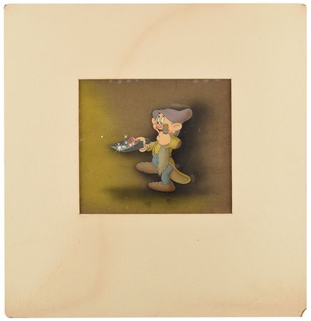 Lot #812 Dopey production cel from Snow White and the Seven Dwarfs Production Cel - Image 2