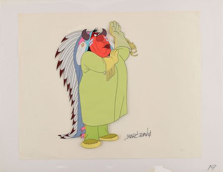 Lot #887 Indian Chief production cel from Peter Pan Production Cel - Image 2