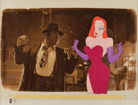 Lot #923 Jessica Rabbit production cel from Who Framed Roger Rabbit Production Cel - Image 1