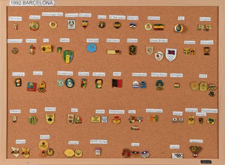 Lot #3101  Barcelona 1992 Summer Olympics NOC Pin Collection - Image 2