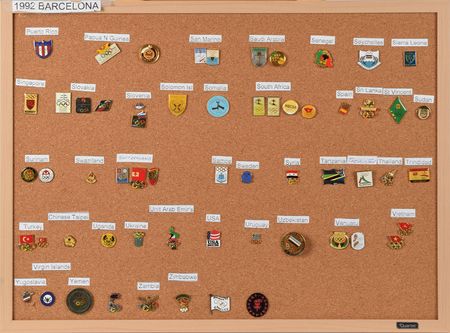 Lot #3101  Barcelona 1992 Summer Olympics NOC Pin Collection - Image 5