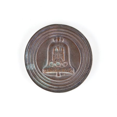 Lot #3035  Berlin 1936 Summer Olympics Participation Medal with Case - Image 2