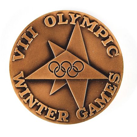 Lot #3053  Squaw Valley 1960 Winter Olympics Participation Medal with Case - Image 2
