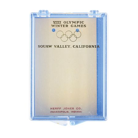 Lot #3053  Squaw Valley 1960 Winter Olympics Participation Medal with Case - Image 3