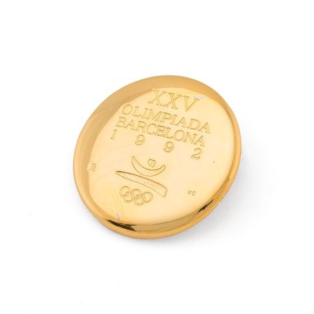 Lot #3098  Barcelona 1992 Summer Olympics Gilt VIP Participation Medal - Image 1